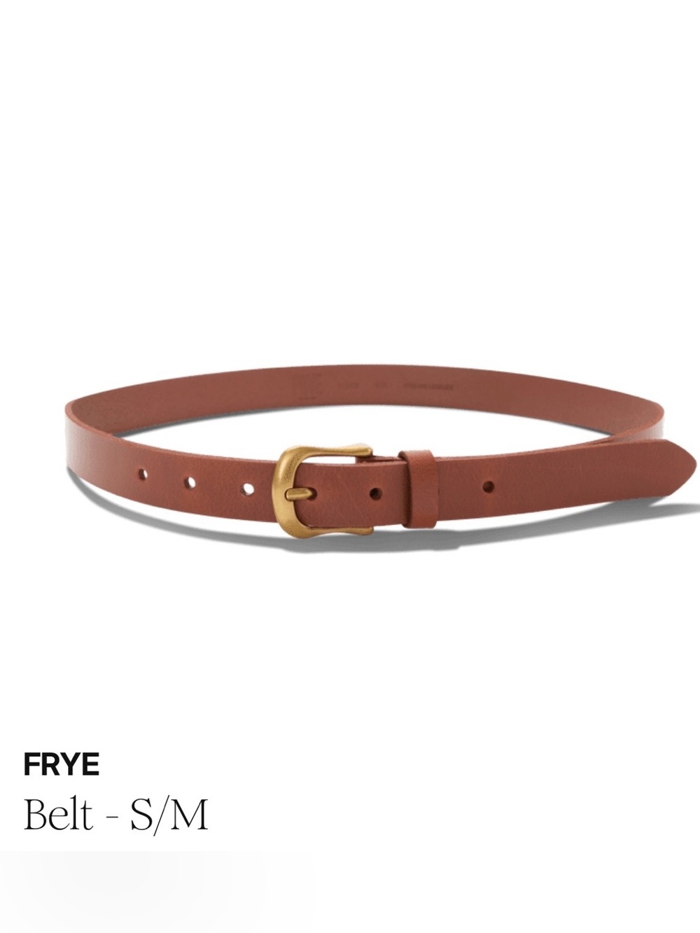 Frye Brown Leather Women’s Belt
